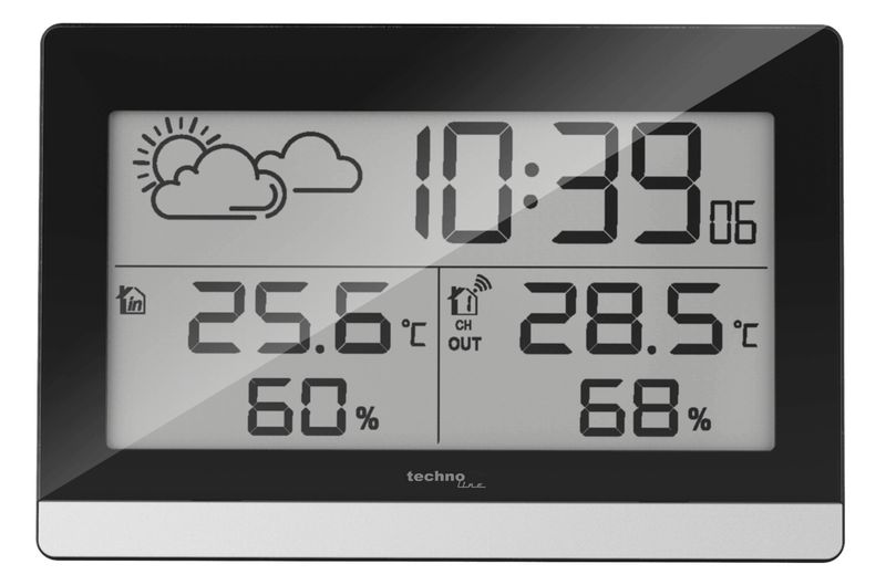 Technoline-WS-9255-stazione-meteorologica-digitale-Nero-Argento