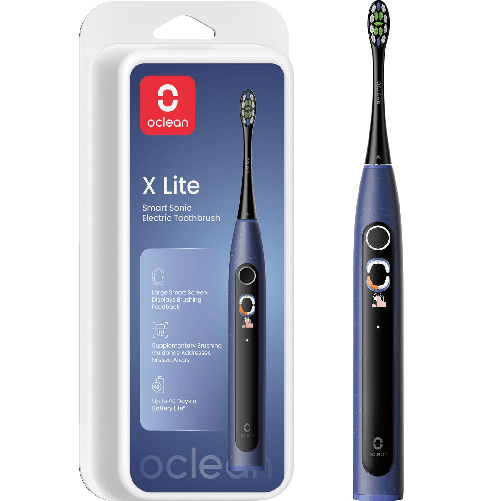 Oclean x lite spazzolino elettrico smart sonic 5 modalità impermeabile ipx7 dark blue
