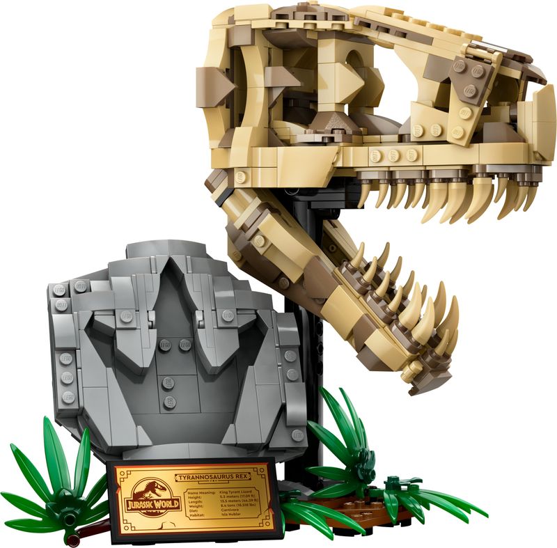 LEGO-Jurassic-World-76964-Fossili-di-Dinosauro--Teschio-di-T.-Rex-Giocattolo-Giochi-per-Bambini-9--con-Fossile-da-Costruire