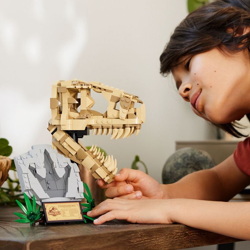 LEGO-Jurassic-World-76964-Fossili-di-Dinosauro--Teschio-di-T.-Rex-Giocattolo-Giochi-per-Bambini-9--con-Fossile-da-Costruire