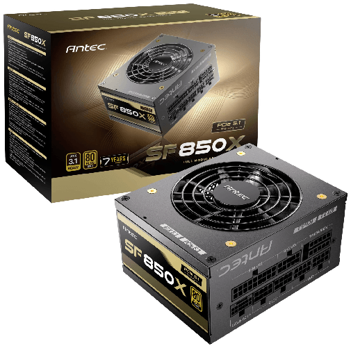 Antec sf 850x alimentatore pc 850w atx3.1 modulare 80plus gold sfx4.1