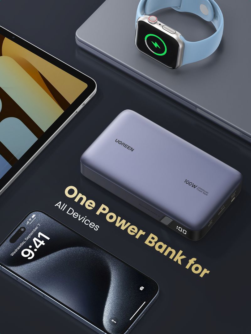 Ugreen-25188-batteria-portatile-20000-mAh-Grigio