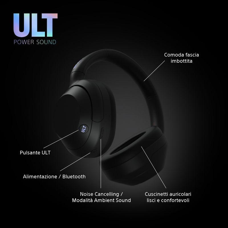 Sony-ULT-WEAR-Cuffie-Bluetooth-Wireless-con-ULT-POWER-SOUND-Bassi-Profondi-IOS-e-Android-Nero