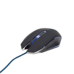 Gembird Mouse gaming gembird musg-001-b ambidestro 2400 dpi usb 6 tasti per pc nero e blu