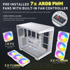 Antec-C5-ARGB-Bianco-Ventole-ARGB-PWM-da-7x120mm-Incluse-Porta-di-Tipo-C-3.2-Gen-2-Pannelli-Frontali-e-Laterali-in-Vetro-Temperato-Senza-Cuciture