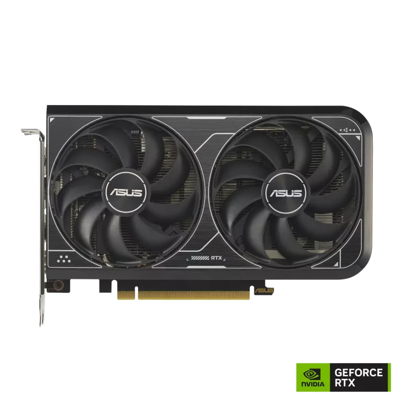 Asus-Scheda-Grafica-DUAL-RTX4060-O8G-V2-8GB--PCIe-4.0-8-GB-GDDR6-DLSS-3-HDMI-2.1a-DisplayPort-1.4a-design-a-2-slot-design-della-ventola-Axial-tech-tecnologia-0dB-