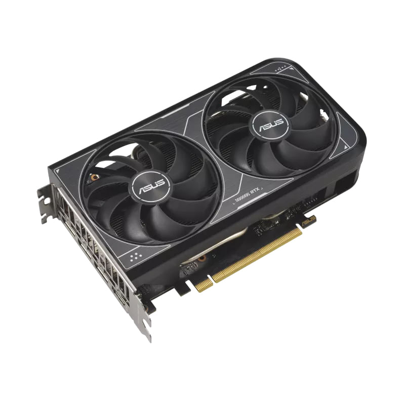 Asus-Scheda-Grafica-DUAL-RTX4060-O8G-V2-8GB--PCIe-4.0-8-GB-GDDR6-DLSS-3-HDMI-2.1a-DisplayPort-1.4a-design-a-2-slot-design-della-ventola-Axial-tech-tecnologia-0dB-