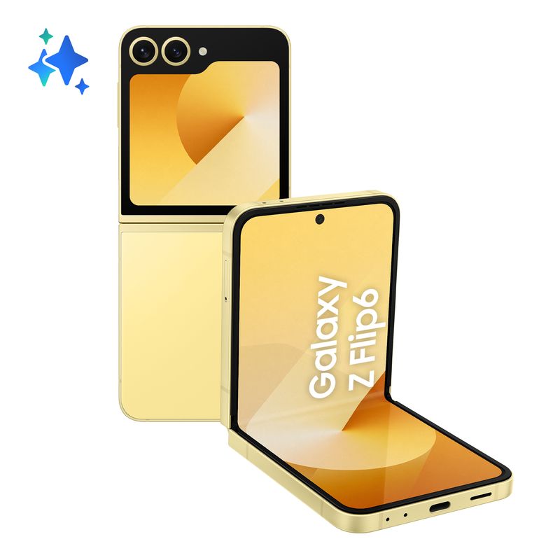 Samsung-Galaxy-Z-Flip6-Smartphone-AI-256GB-RAM-12GB-Display-34-SAMOLED-67-Dynamic-AMOLED-2X-Yellow