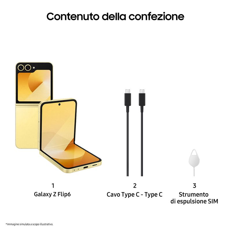 Samsung-Galaxy-Z-Flip6-Smartphone-AI-256GB-RAM-12GB-Display-34-SAMOLED-67-Dynamic-AMOLED-2X-Yellow