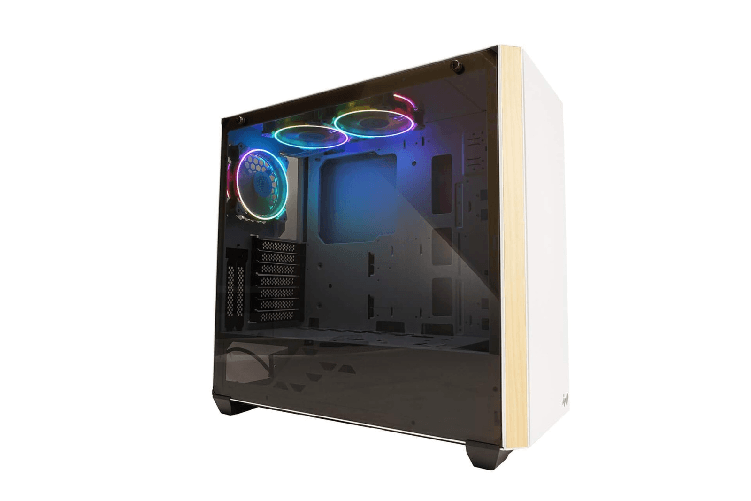 In win 216 case pc bianco e-atx middle tower vetro temperato rgb 3 controller