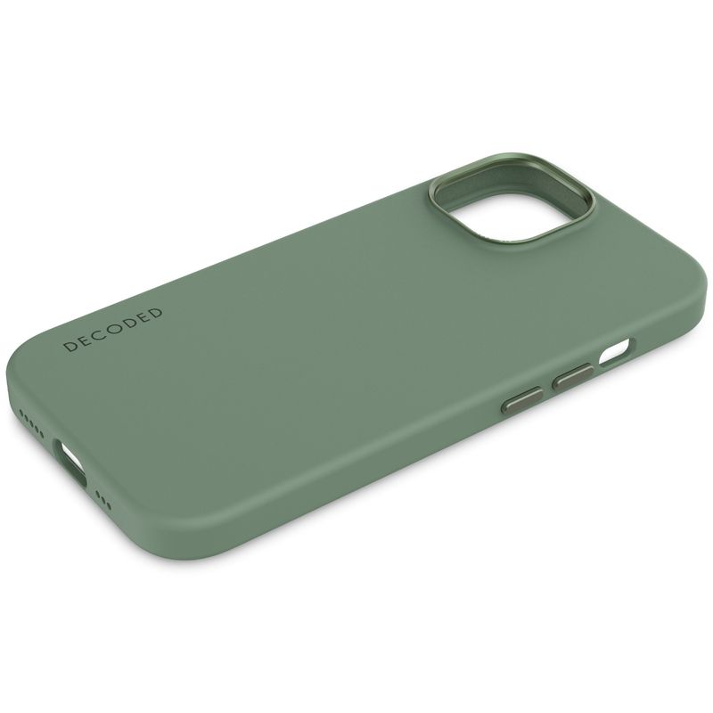 Decoded-AntiMicrobial-Silicone-Backcover-iPhone-15-Plus-Sage-Leaf-custodia-per-cellulare-17-cm--6.7--Cover-Verde