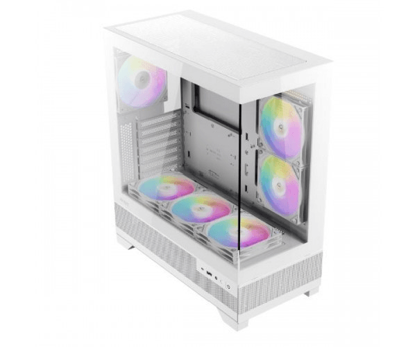 Antec cx700 case pc midi-tower bianco argb con vetro temperato e usb type-c