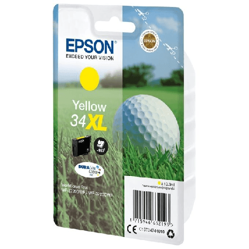 Epson-Golf-ball-Singlepack-Yellow-34XL-DURABrite-Ultra-Ink