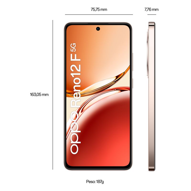 Oppo-Reno12-F-5G-8Gb-256Gb-6.67---Amoled-120Hz-Dual-Sim-Amber-Orange