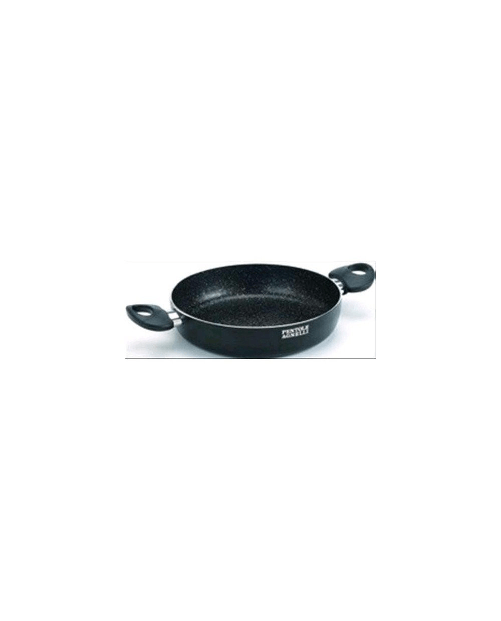 Pentole agnelli tegame antiaderente 24 cm alluminio nero con due manici