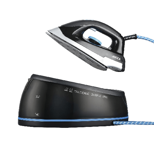 Jocca centro di stiratura verticale e orizzontale 2400w 2l anticalcare nero e blu