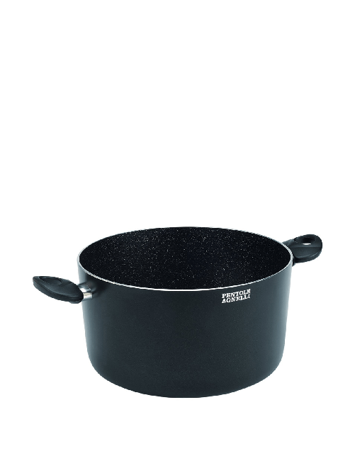 Pentole agnelli casseruola alta 20 cm antiaderente alluminio nero