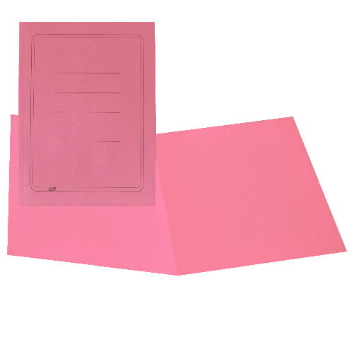 CART. GARDA 100 CARTELLINE SEMPLICI ROSA C/STAMPA 145GR