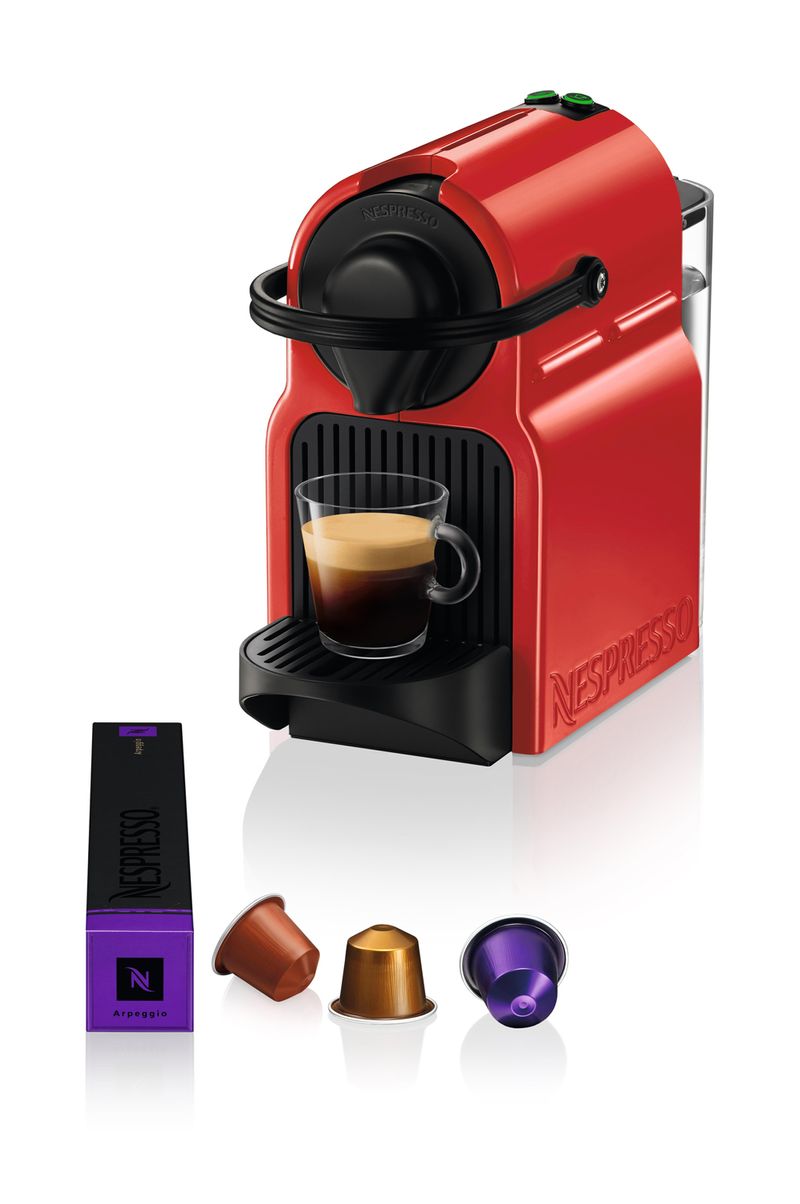 KRUPS-XN1005K-Inissia-Macchina-da-Caffe--Nespresso-1260-W-0-7-Litri-Rossa-con-16-Capsule-in-Omaggio-e-Funzioni-Avanzate
