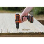 Black-Decker-Trapano-Avvitatore-18V-Litio-Velocita--Variabile-Compatto-e-Potente-per-Uso-Domestico-e-Professionale