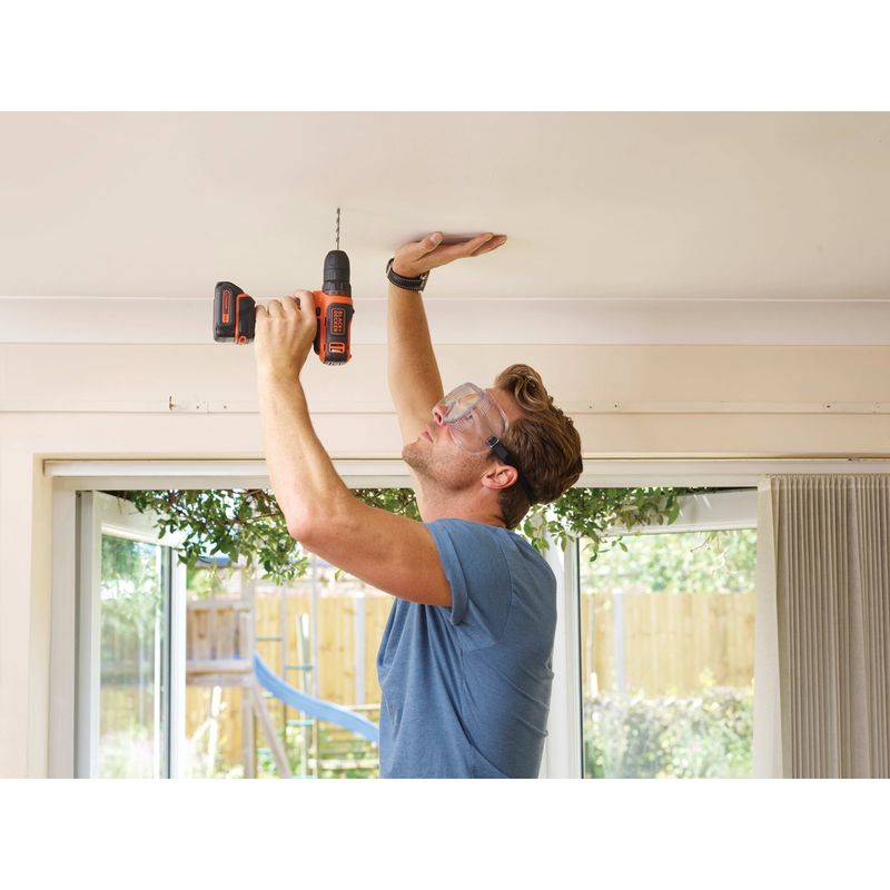 Black-Decker-Trapano-Avvitatore-18V-Litio-Velocita--Variabile-Compatto-e-Potente-per-Uso-Domestico-e-Professionale