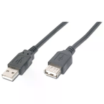Digitus Cavo Prolunga Usb 2.0 Connettori A-A Connettori Maschio-Femmina - Mt. 3 Colore Nero