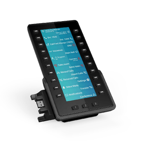 Snom d8c modulo di espansione per telefono voip, display tft, 60 tasti, usb, gun metal