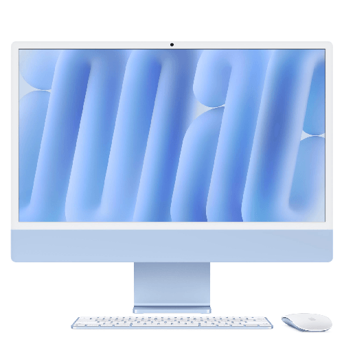 Apple imac 24" m4 8-core cpu retina display 256gb ssd azzurro