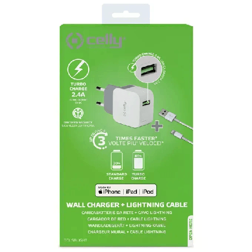 Celly-TCUSBLIGHT-Kit-Caricabatterie-12W-e-cavo-Usb---Lightning-