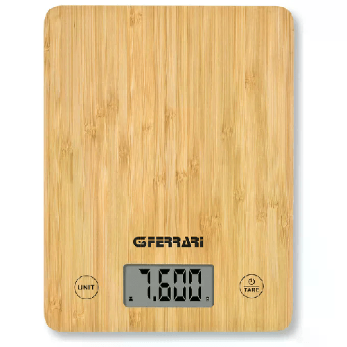 G3 Ferrari Bilancia da Cucina Elettronica Bamboo 10 kg
