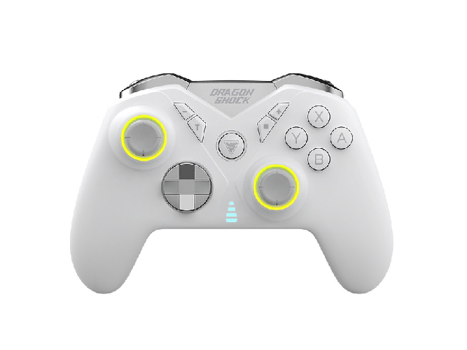 Dragonshock gamepad bluetooth wireless per nintendo switch bianco
