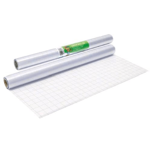 Sei rota coprilibri in rotolo trasparente 0,45x5m plastica liscia per libri scolastici