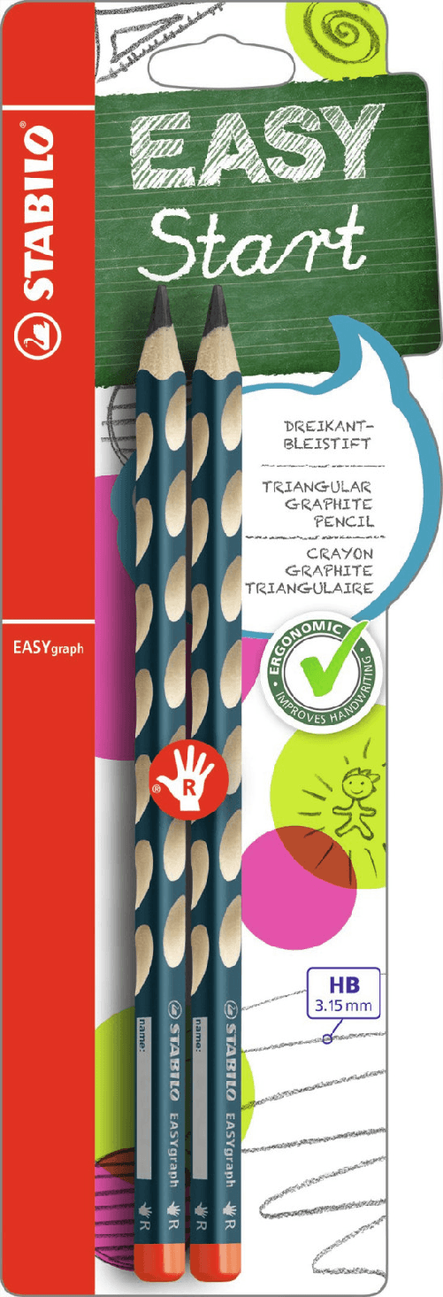 Stabilo easygraph matita hb ergonomica triangolare per destrimani