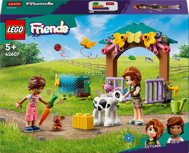 LEGO-Friends-42607-Stalla-del-Vitellino-di-Autumn-Giochi-per-Bambini-di-5--Anni-con-Animali-Giocattolo-e-2-Mini-Bamboline