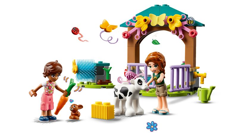 LEGO-Friends-42607-Stalla-del-Vitellino-di-Autumn-Giochi-per-Bambini-di-5--Anni-con-Animali-Giocattolo-e-2-Mini-Bamboline