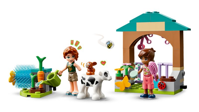 LEGO-Friends-42607-Stalla-del-Vitellino-di-Autumn-Giochi-per-Bambini-di-5--Anni-con-Animali-Giocattolo-e-2-Mini-Bamboline