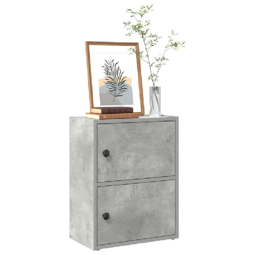 VidaXL Libreria Grigio Cemento 40x24x52 cm in Legno Multistrato