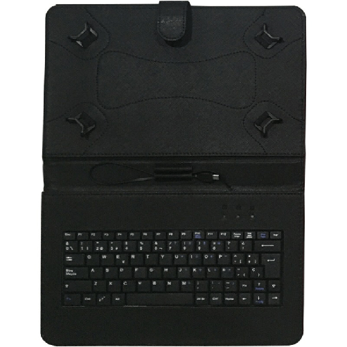 Talius Custodia per Tablet Talius CV-3006 Nero Qwerty in Spagnolo