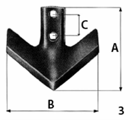 Ama Vomerina per ancore tiller adattabili alla produzione Nardi 4C 435