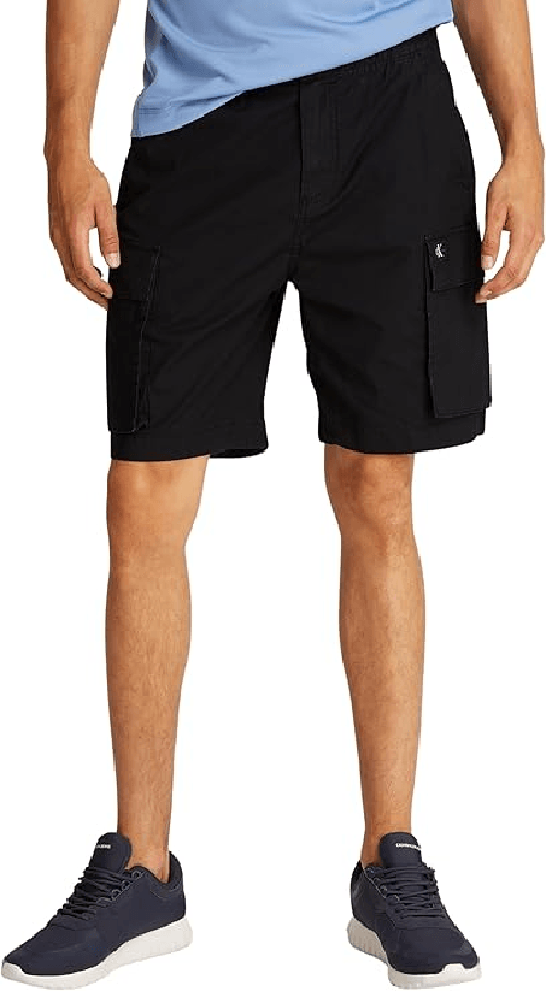 CALVIN KLEIN JEANS BERMUDA SHORT UOMO CALVIN KLEIN JEANS J30J327376 NERO ORIGINALE PE 2025