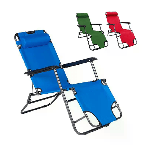 Hongu Sedia sdraio per spiaggia giardino mare pieghevole lettino prendisole cuscino