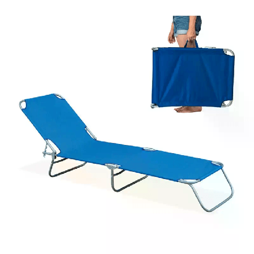 Hongu Lettino spiaggia mare brandina pieghevole prendisole regolabile 188x55x24 cm