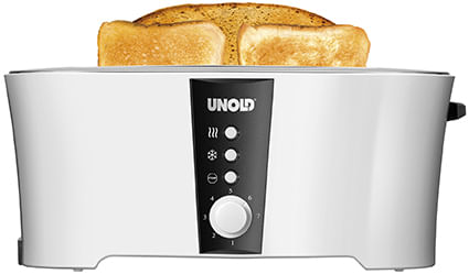 Unold-Tostapane-38020-4fetta-e-1350w-Nero-Bianco-Tostapane