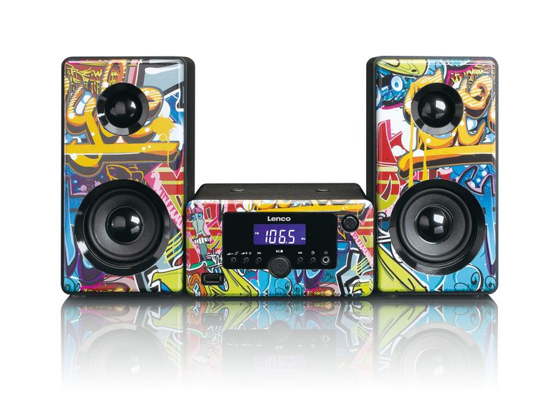 Lenco-MC-020-Home-audio-mini-system-10W-Multicolour