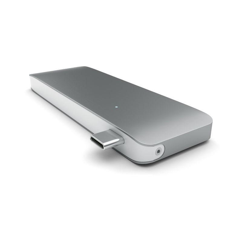 Satechi-Hub-Type-C-Usb-Passthrough-Space-Gray