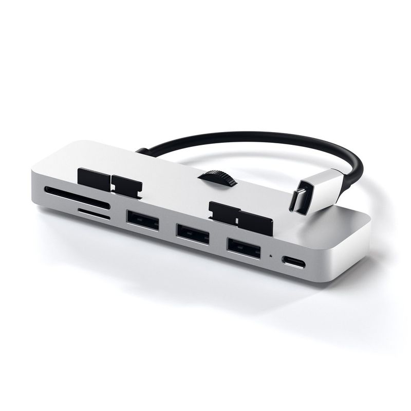 Satechi-Hub-Pro-con-Morsetti-Porta-Dati-Usb-C-3-Usb-3.0-in-Alluminio
