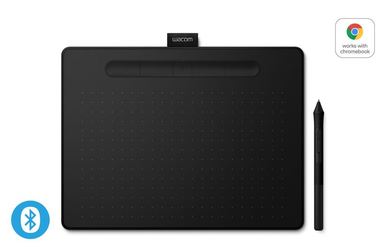 Wacom-Tavoletta-Grafica-Intuos-Medium-Bluetooth-con-Penna-Nero