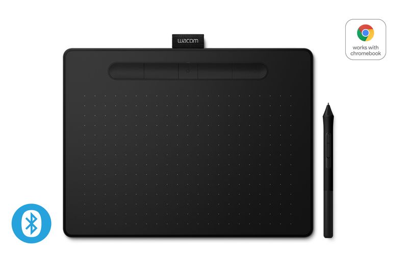 Wacom-Tavoletta-Grafica-Intuos-Medium-Bluetooth-con-Penna-Nero