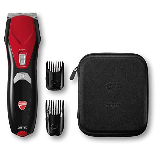 Imetec-HC-919-Podium-Tagliacapelli-Ducati-Lame-Acute-Angles-Rivestite-in-Titanio-13-Regolazioni-da-1mm-a-25mm-Ricarica-Rapida-Cordless