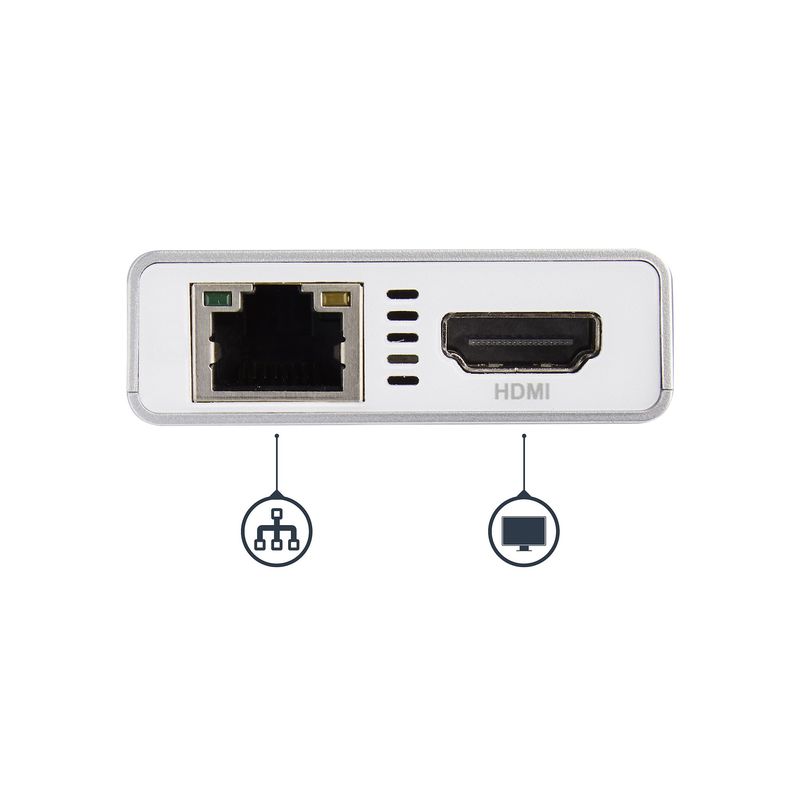 StarTech-Adattatore-Multifunzione-USB-C-per-Portatili-Power-Delivery-4K-Hdmi-Bianco-e-Argento